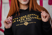 Load image into Gallery viewer, Less People Women's Cropped Pullover Hoodie