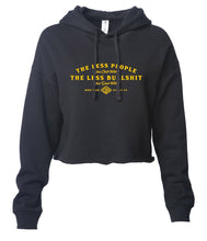 Load image into Gallery viewer, Less People Women's Cropped Pullover Hoodie